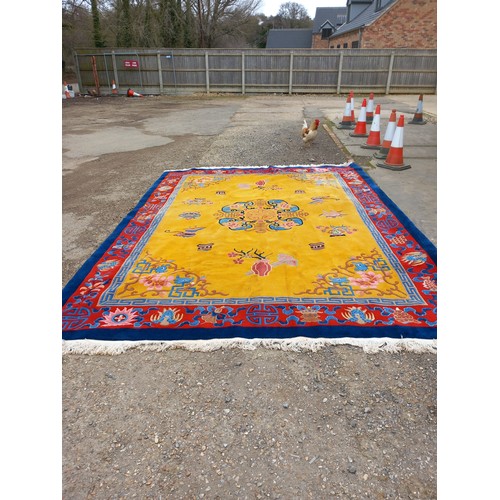 607 - Large oriental style wool rug 175