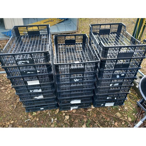 21 - Qty of stacking crates