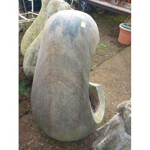 36 - Stone Egg shaped garden planter