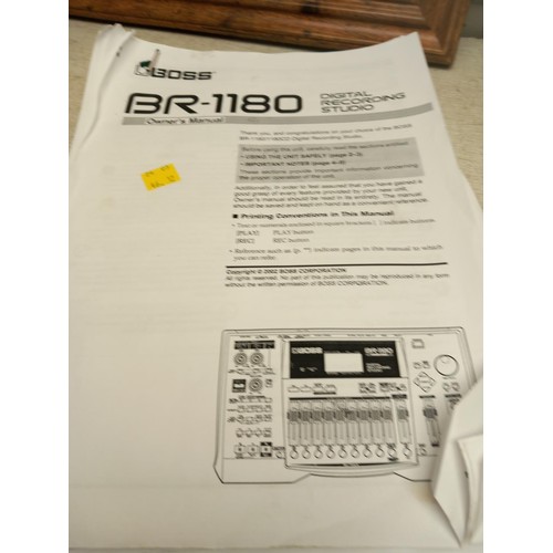 217 - Boss BR-1180 digital recording studio - warranted until 12 noon Tuesday following the above sale