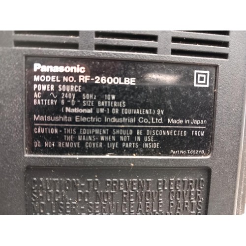 218 - Panasonic DR26 radio - model no. RF-2600LBE