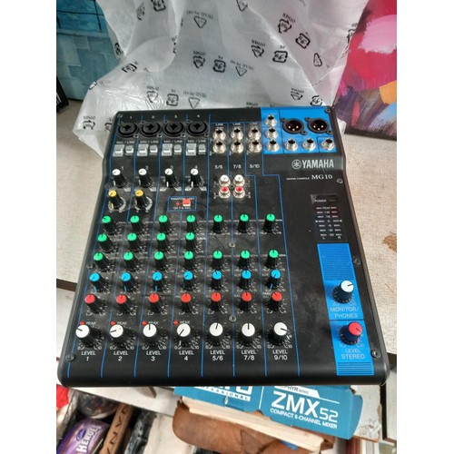 221 - Yamaha MG10 mixing console - warranted until 12 noon Tuesday following the above sale