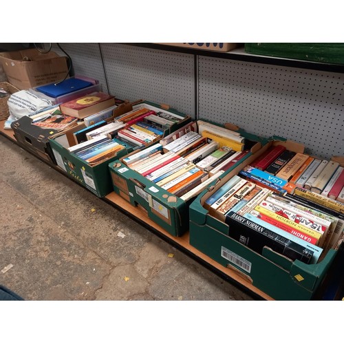 272 - 4 boxes of various novels, etc