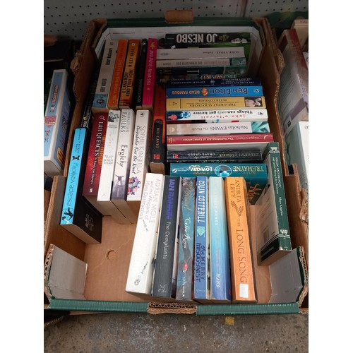 272 - 4 boxes of various novels, etc