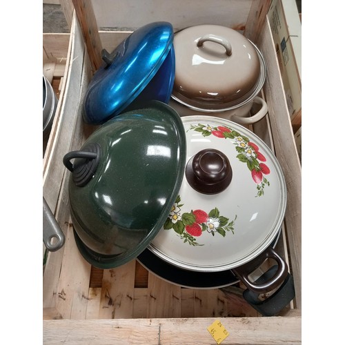 277 - 4 trays of kitchen ware