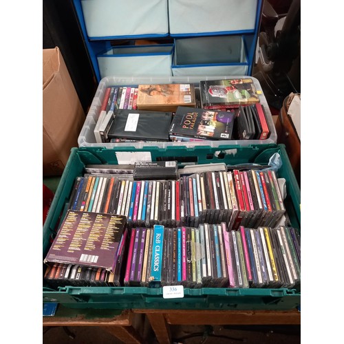 336 - Tray of CD's & games