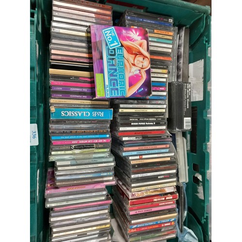 336 - Tray of CD's & games