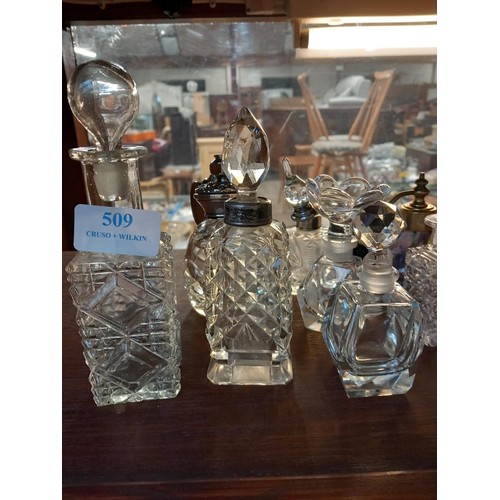 509 - Collection of perfume bottles