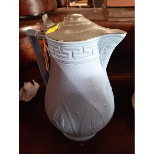 517 - 9 Victorian relief moulded jugs