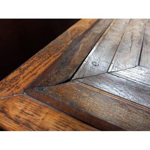 649 - Small oak single drawer occasional table