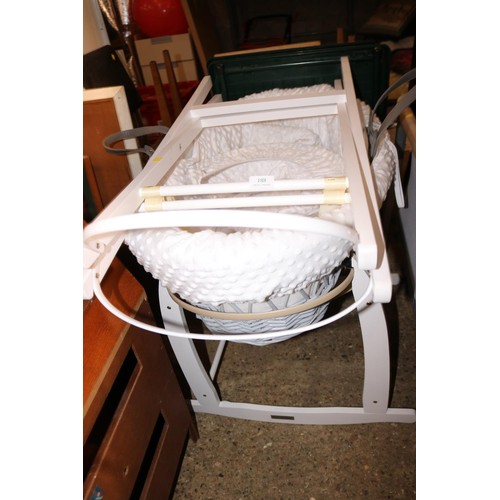 172 - Clare de Lune Moses basket & 2 stands