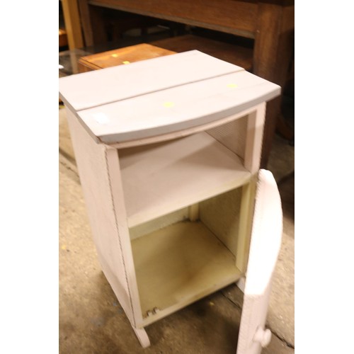 188 - Lloyd Loom style bedside cupboard/replacement top