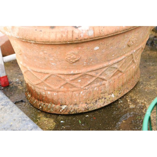 44 - Terracotta oval planter