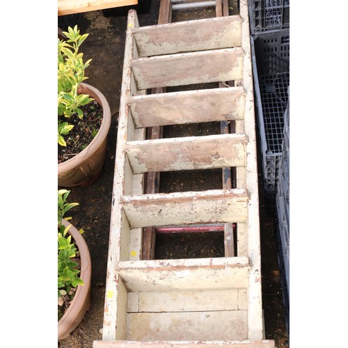 65 - Wooden extending ladders & wooden steps