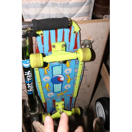 119 - 3 vintage skateboards & a pogo stick