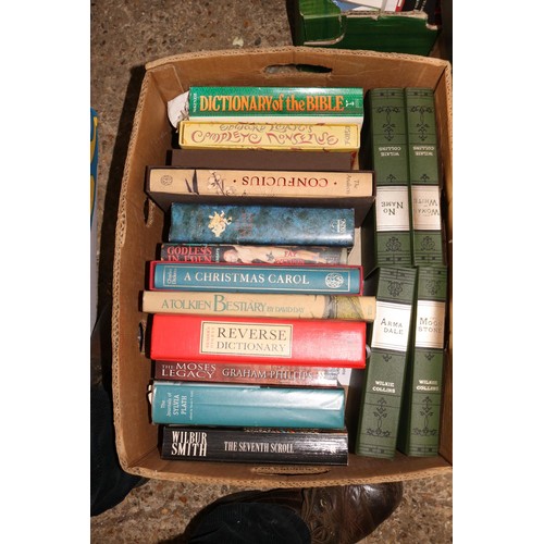 182 - 5 boxes of various books