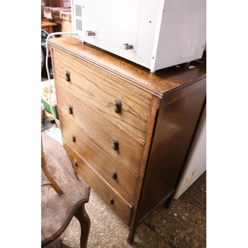 198 - Oak chest of drawers