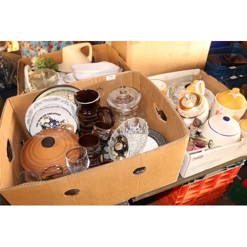 239 - 3 large boxes of china