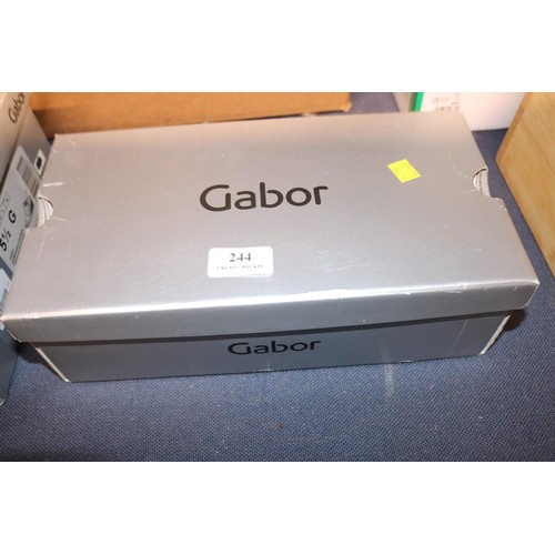 244 - New Gabor Epworth navy blue, size 6, shoes