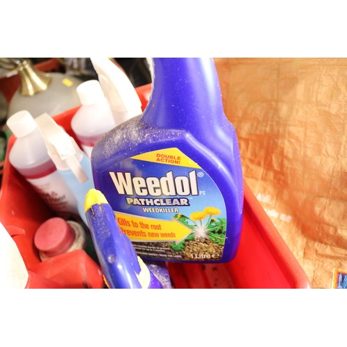 258 - Box of cleaning & weed killer materials