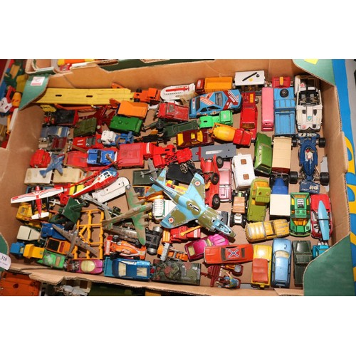 310 - Large qty of vintage/modern toy cars, trucks, etc, incl Dinky Matchbox, Corgi & Britains