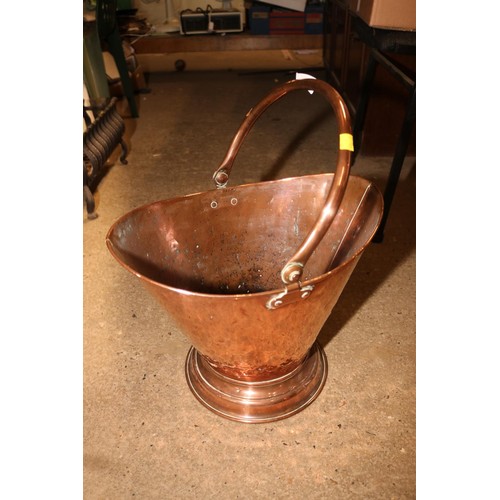 345 - Copper coal bucket