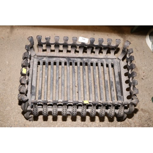 346 - Wrought iron fire basket