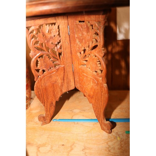 352 - Small carved round table