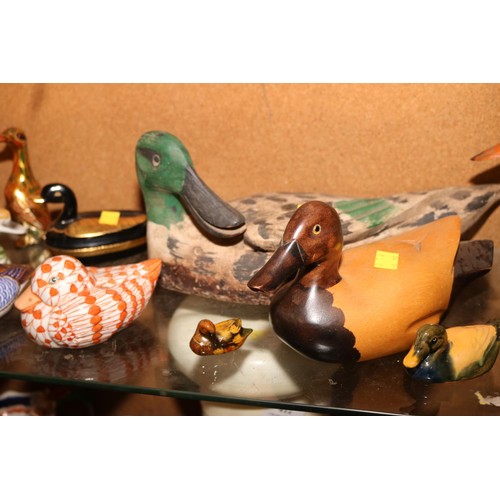 409 - Various duck ornaments, incl Royal Crown, Denby