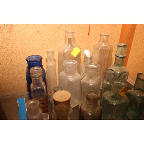 421 - Collection of old small glass bottles