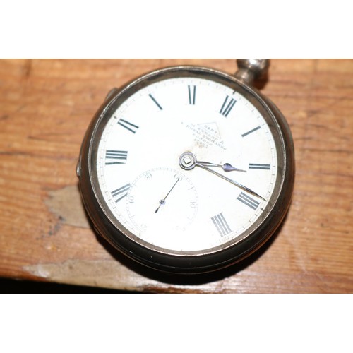 428 - London silver pair case pocket watch 'Dent, Strand London'