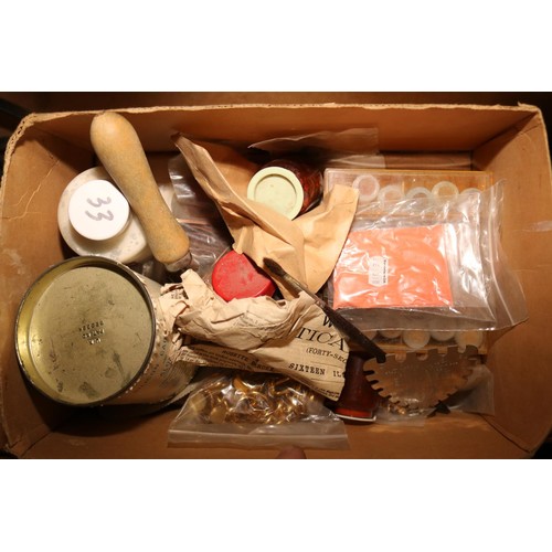 454 - Box of stone jewellery making kit