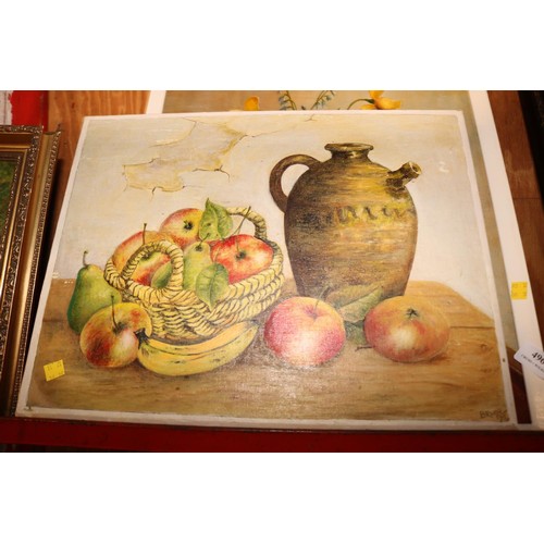 496 - 3 still life paintings