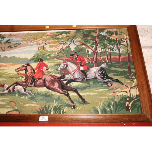 501 - Large tapestry, hunting scene