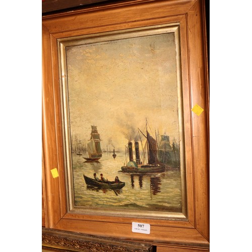 507 - Frame oil painting by Ernest Walbourn