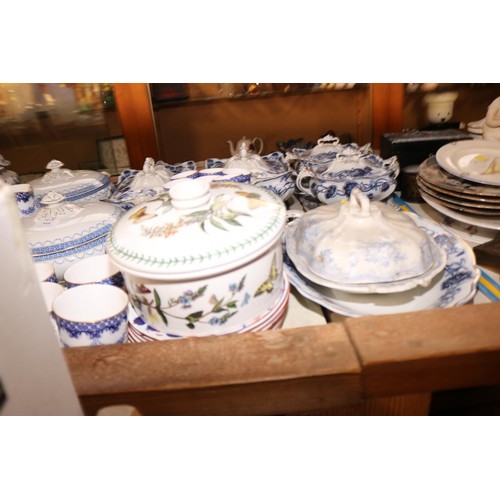 544 - Qty of china, various part dinner services, incl Royal Worcester, Portmeirion & Adams & Co