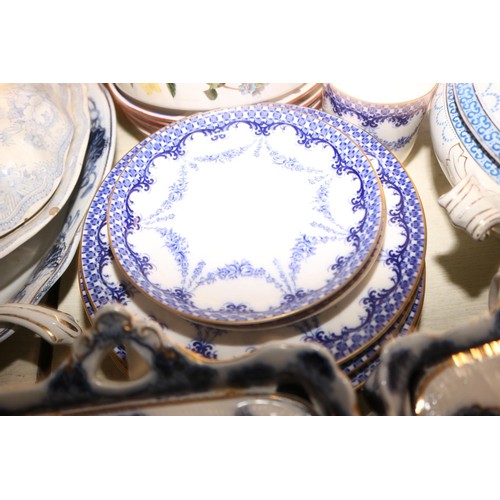 544 - Qty of china, various part dinner services, incl Royal Worcester, Portmeirion & Adams & Co