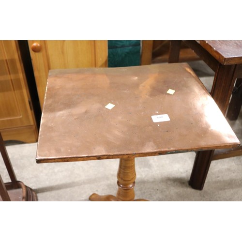 600 - Copper top occasional table