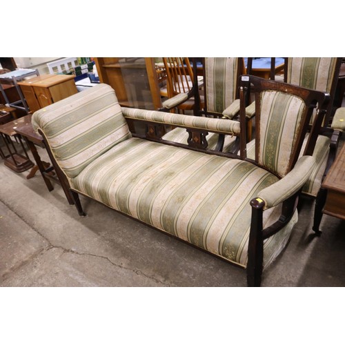 604 - Antique chaise lounge suit