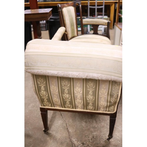 604 - Antique chaise lounge suit