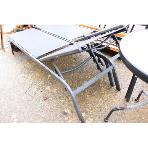 66 - 2 x garden loungers