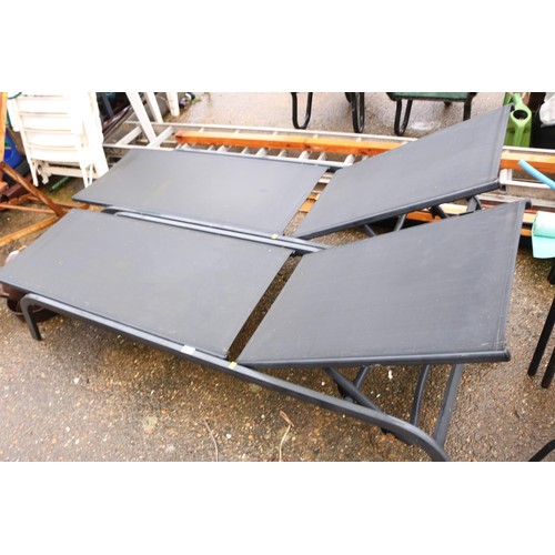 66 - 2 x garden loungers