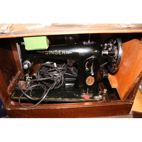 81 - Singer sewing machine in case