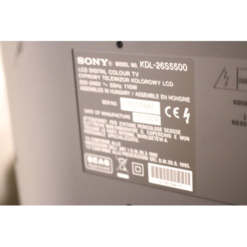 89 - Sony LCD digital colour tvwith remote & instructions - warranted until 12 noon Tuesday following the... 