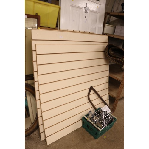 103 - Qty of slat wall boards & fittings