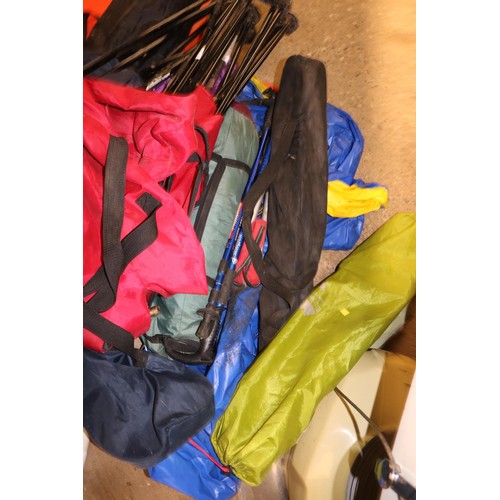 145 - Inflatable boat, oars, life jackets, various chairs & outside leisure