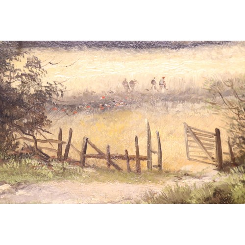 159 - Large oil painting of countryside view Tribute to  William manners?  1860 - 1930 -146 cm x 94 cm tot... 