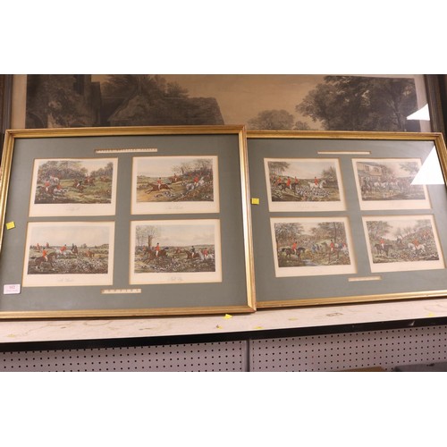 162 - 2 framed pictures - Fores's hunting prints