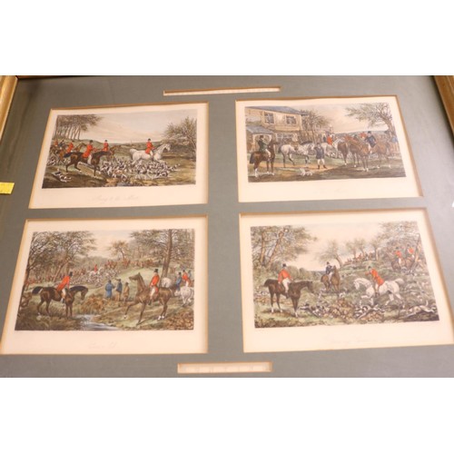 162 - 2 framed pictures - Fores's hunting prints