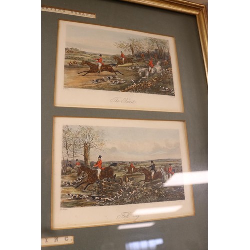 162 - 2 framed pictures - Fores's hunting prints